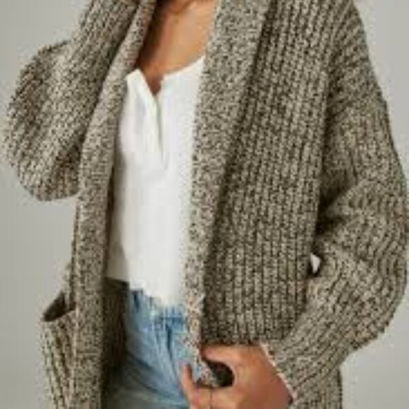NWT LUCKY BRAND  WOMEN'S SWEATER COATIGAN SIZE XL - Picture 2 of 4